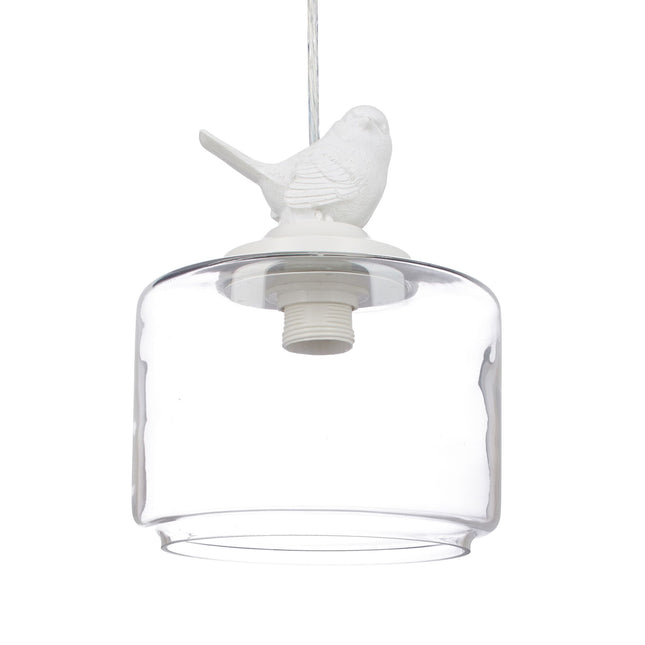 Pendant lamp bird figure