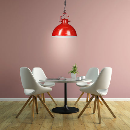 Pendant lamp industrial style red
