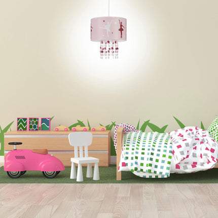 Pendant lamp in pink