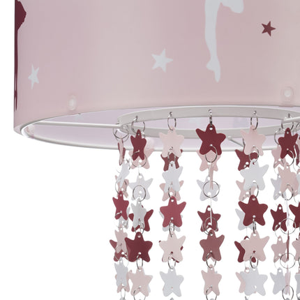 Pendant lamp in pink
