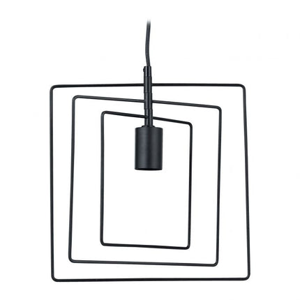 Pendant lamp square black