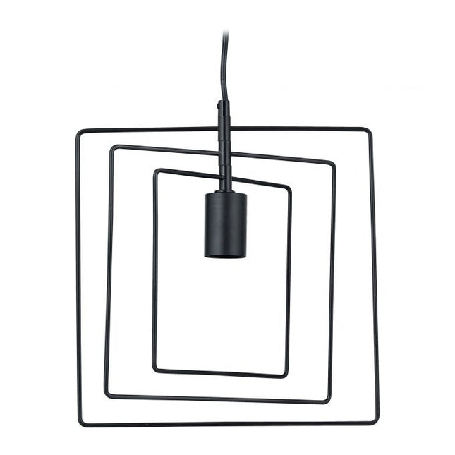 Pendant lamp square black