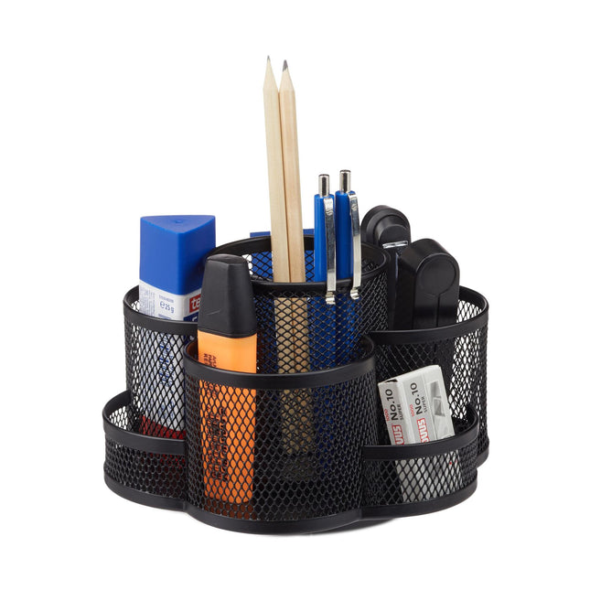 Pen holder 7 compartments metal