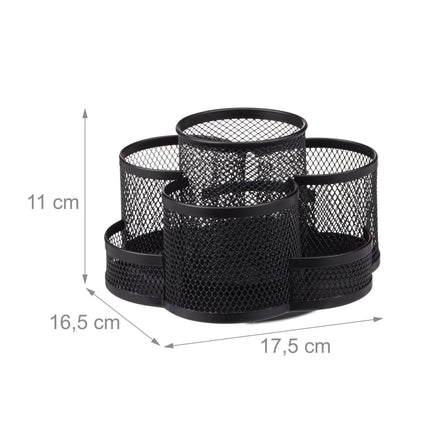 Pen holder 7 compartments metal