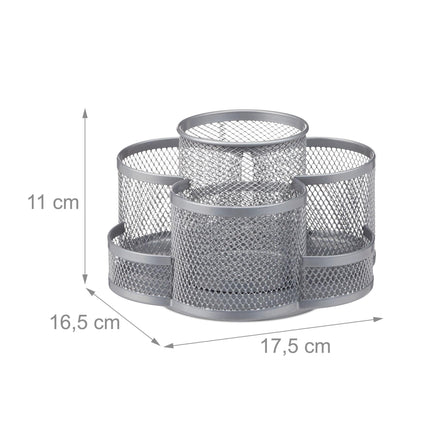 Pen holder 7 compartments metal
