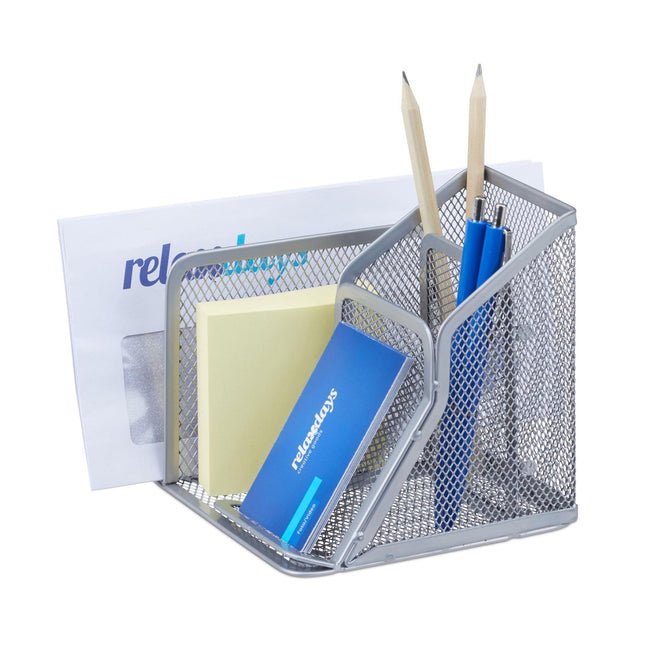 Pen holder in mesh with letter holder