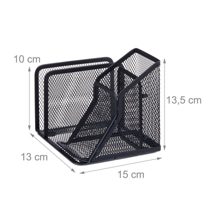 Pen holder in mesh with letter holder