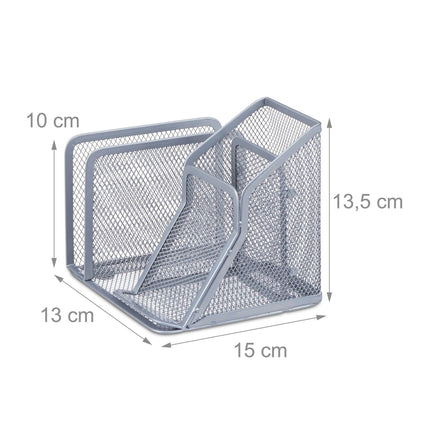 Pen holder in mesh with letter holder