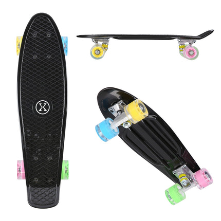 Pennyboard Skateboard, Classic Black, Durable Design