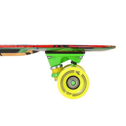 Pennyboard Skateboard, Reggae Design, Durable Deck