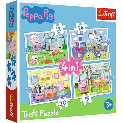 Peppa Pig 4-in-1 Puzzle Set for Kids