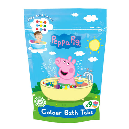 Peppa Pig Colouring Bath Tabs, Doypack 9 X 16 G