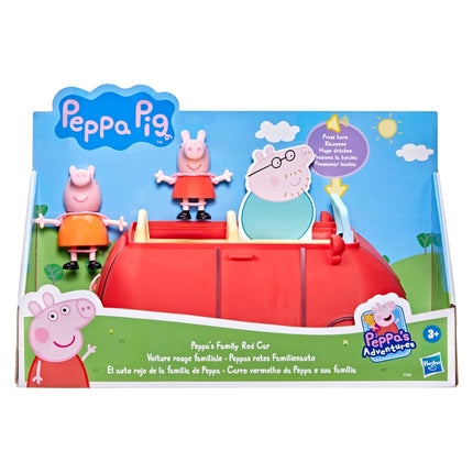 Peppa Pig Playset Family Red Car