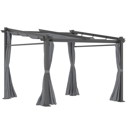 Water-repellent Gazebo 2.97x2.95M with sun protection and panels