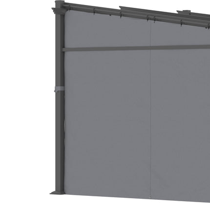 Water-repellent Gazebo 2.97x2.95M with sun protection and panels