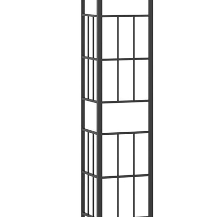 Garden pergola 4x3m metal frame, gray polyester canopy