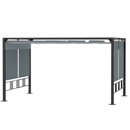 Garden pergola Gazebo with sunroof and blinds