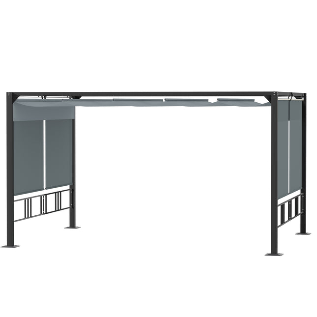 Garden pergola Gazebo with sunroof and blinds
