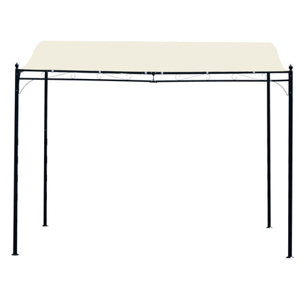 Metal Pergola Gazebo Canopy, Cream, 297x297 Cm