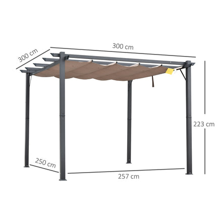 Pergola Pavilion patio roof, sliding roof, aluminium