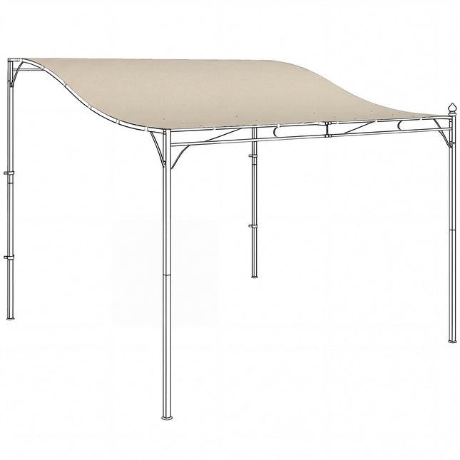 Pergola Replacement Canopy, 3x3m, Water-Resistant Polyester