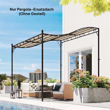 Pergola Replacement Canopy, 3x3m, Water-Resistant Polyester