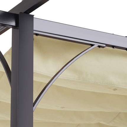 Waterproof aluminum gazebo roof 3x3m, UV protected roof