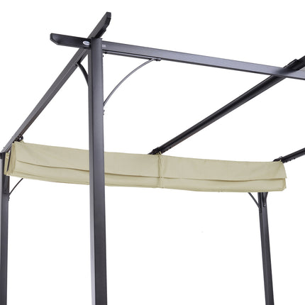 Waterproof aluminum gazebo roof 3x3m, UV protected roof