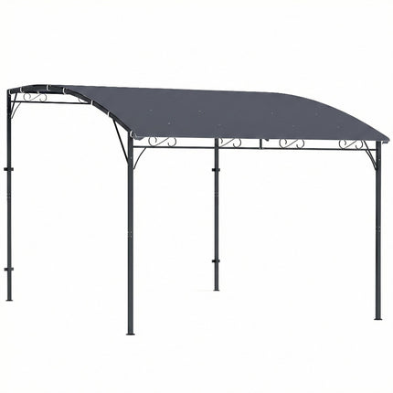 Pergola with Waterproof Canopy, Metal Frame, 384x286 cm