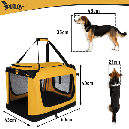 Pet Carrier Bag, Foldable, 60x42x44cm, Up to 25kg