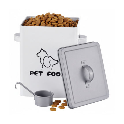 Pet Food Storage Box with Lid and Scoop