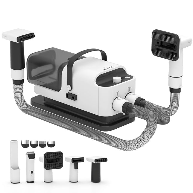 Pet Grooming Dryer & Trimmer, Quiet Motor, 5-in-1 Tool