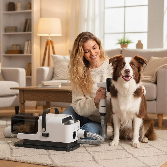 Pet Grooming Dryer & Trimmer, Quiet Motor, 5-in-1 Tool