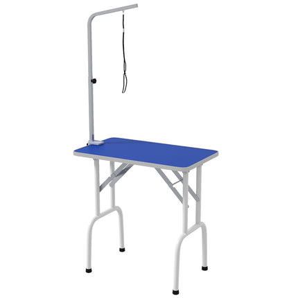Pet Grooming Table – Metal, Blue, Non-Slip Surface