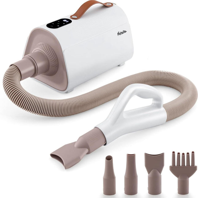 Pet Hair Dryer With Negative Ions, LED, 4 Nozzles