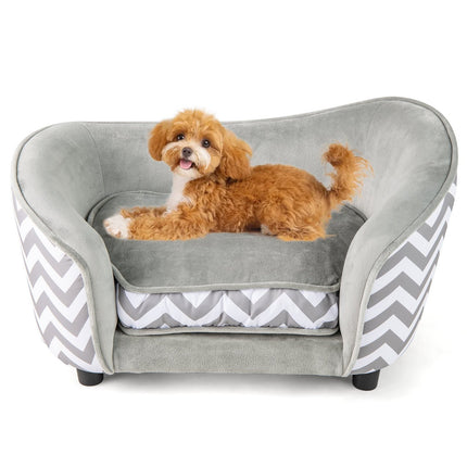 Pet Sofa Bed with Washable Cover, Soft Cushion, 70x41x40 cm