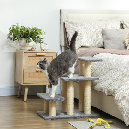 Pet Stairs, 3 Steps, 54 cm, Sisal Scratch Posts