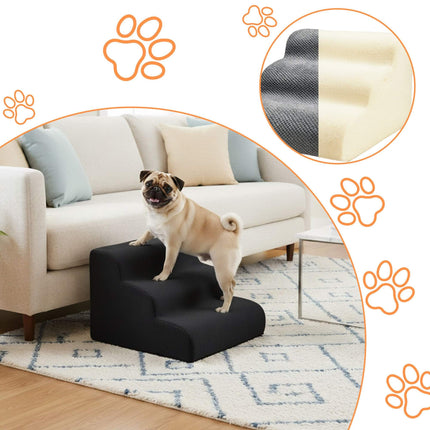 Pet Stairs, 3 Steps – Non-Slip, Ideal for Small Dogs