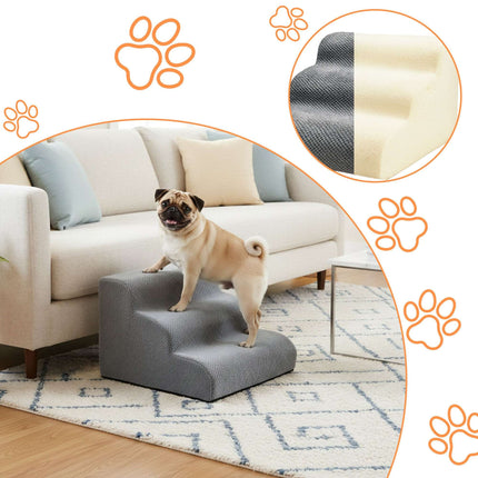Pet Stairs, 3 Steps – Non-Slip, Ideal for Small Dogs
