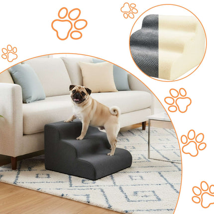 Pet Stairs, 3 Steps – Non-Slip, Ideal for Small Dogs