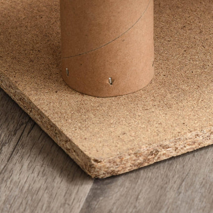 Pet stairs 4-step dog ramp, plush cover, grey, 60x35x44 cm