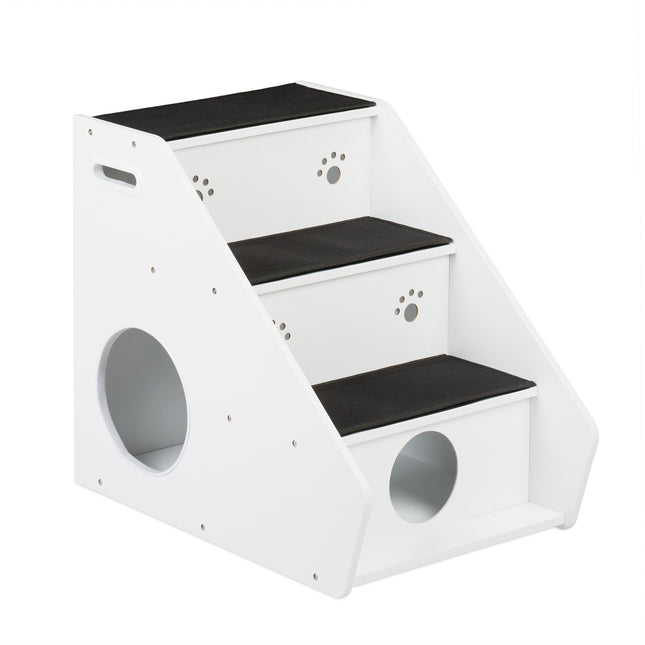 Pet Stairs with 3 Steps and Hidden Storage