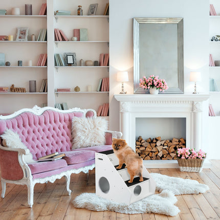 Pet Stairs with 3 Steps and Hidden Storage