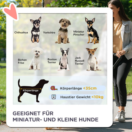 Pet Stroller for Small Dogs, Foldable, Black, 10kg Capacity