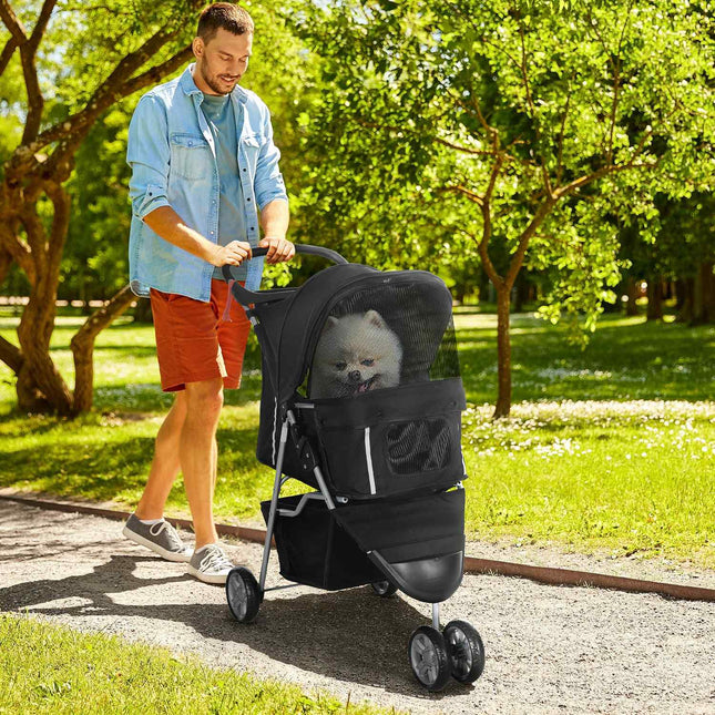 Pet Stroller for Small Dogs, Foldable, Up to 10kg