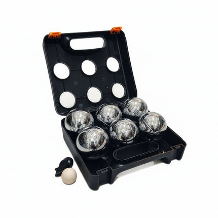 Petanque Boules Set, 6 Balls with Case & Accessories