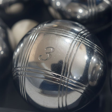 Petanque Boules Set, 6 Balls with Case & Accessories