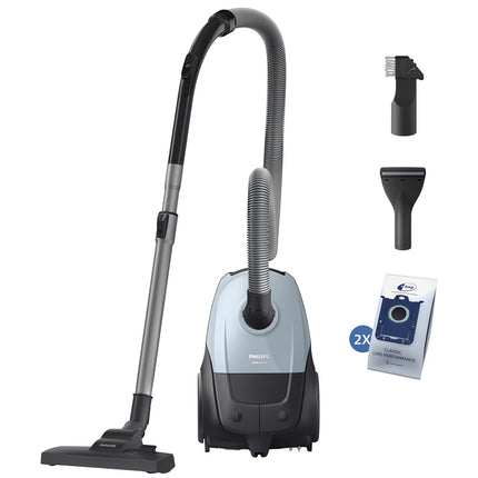 Philips 1000 Series Bagged Vacuum Cleaner 750 W, HEPA Filter, 12 m Reach