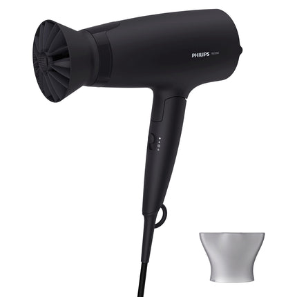 Philips 3000 Series Foldable Hair Dryer 1600W with Cool Shot, Black