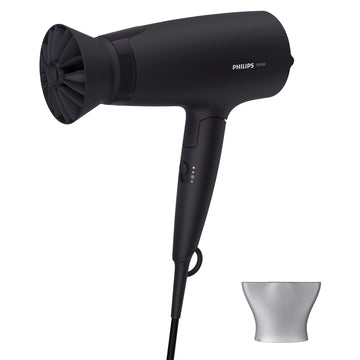 Philips 3000 Series Foldable Hair Dryer 1600W with Cool Shot, Black